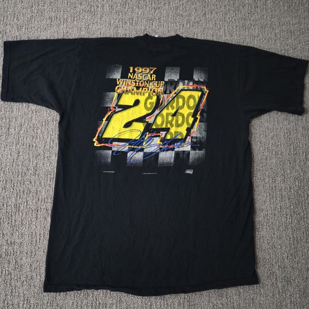 Vintage Nascar Jeff Gordon 1997 Winston Cup Champion T-Shirt Size XL Dupont - Picture 5 of 6